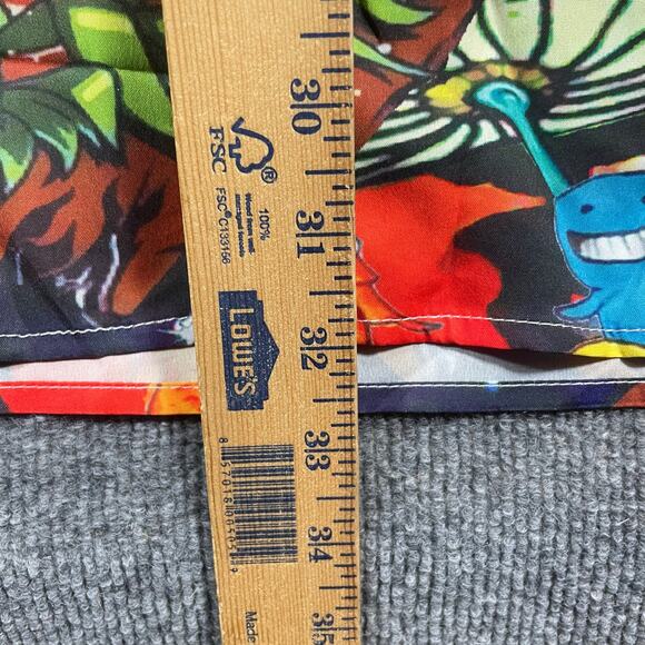 Misslook Psychedelic Button Up Mushroom Shirt Men's 3XL Colorful Party Shrooms - Picture 9 of 12